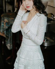 Load image into Gallery viewer, Collect Waist Lace Long Dress