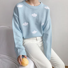 Load image into Gallery viewer, College Loose Clouds Sweater