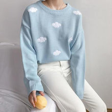 Load image into Gallery viewer, College Loose Clouds Sweater