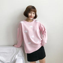 Load image into Gallery viewer, College Loose Clouds Sweater