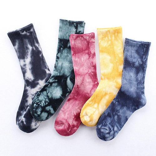 Tie-dye breathable Cotton Socks