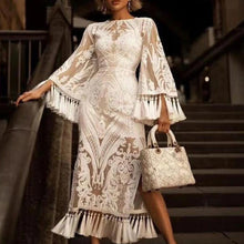 Load image into Gallery viewer, Tassel Vintage Dress