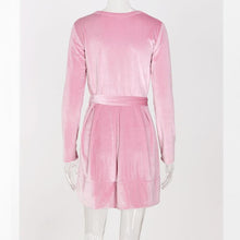 Load image into Gallery viewer, Pink Velvet Party Dress