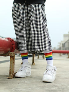 Hiphop Rainbow High Socks