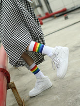 Load image into Gallery viewer, Hiphop Rainbow High Socks