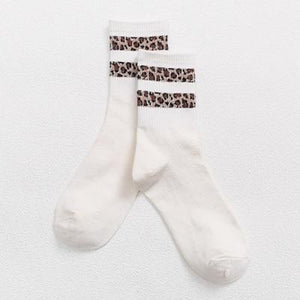 Hot Retro Leopard Print Socks