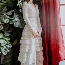 Load image into Gallery viewer, Collect Waist Lace Long Dress