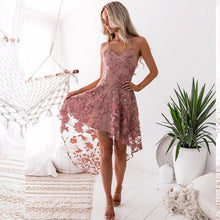 Load image into Gallery viewer, Pink Lace Summer Dress