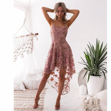 Load image into Gallery viewer, Pink Lace Summer Dress